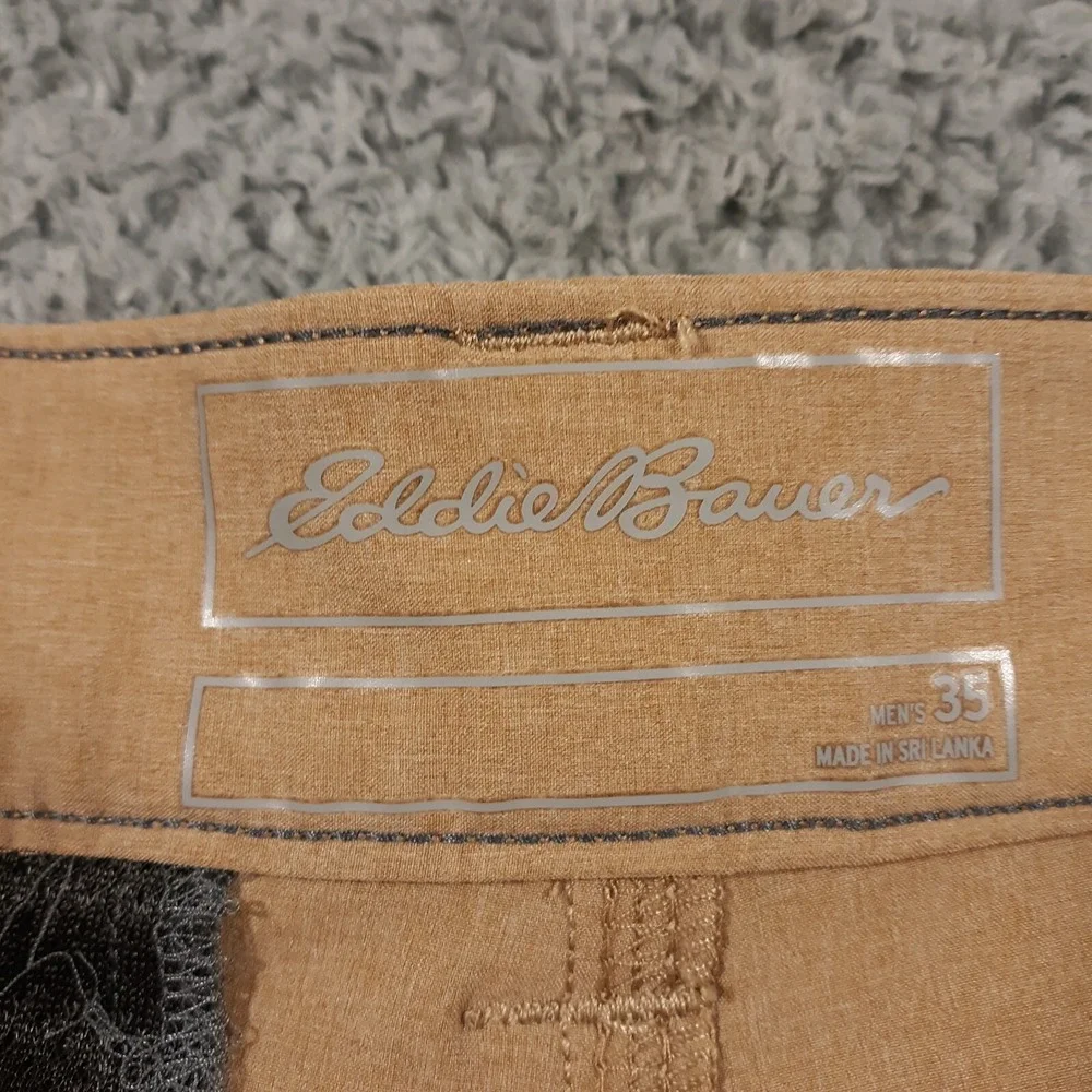 Eddie Bauer Shorts Mens Size 35 x 10 Hiking Outdoor Camping Travel Brown Cargo